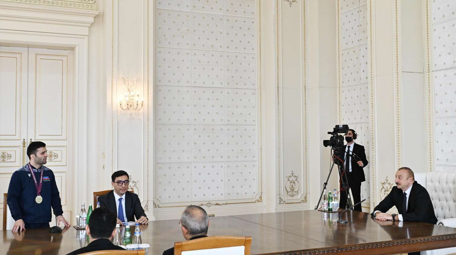 Prezident millimizin üzvlərini qəbul etdi -  YENİLƏNİB - FOTO