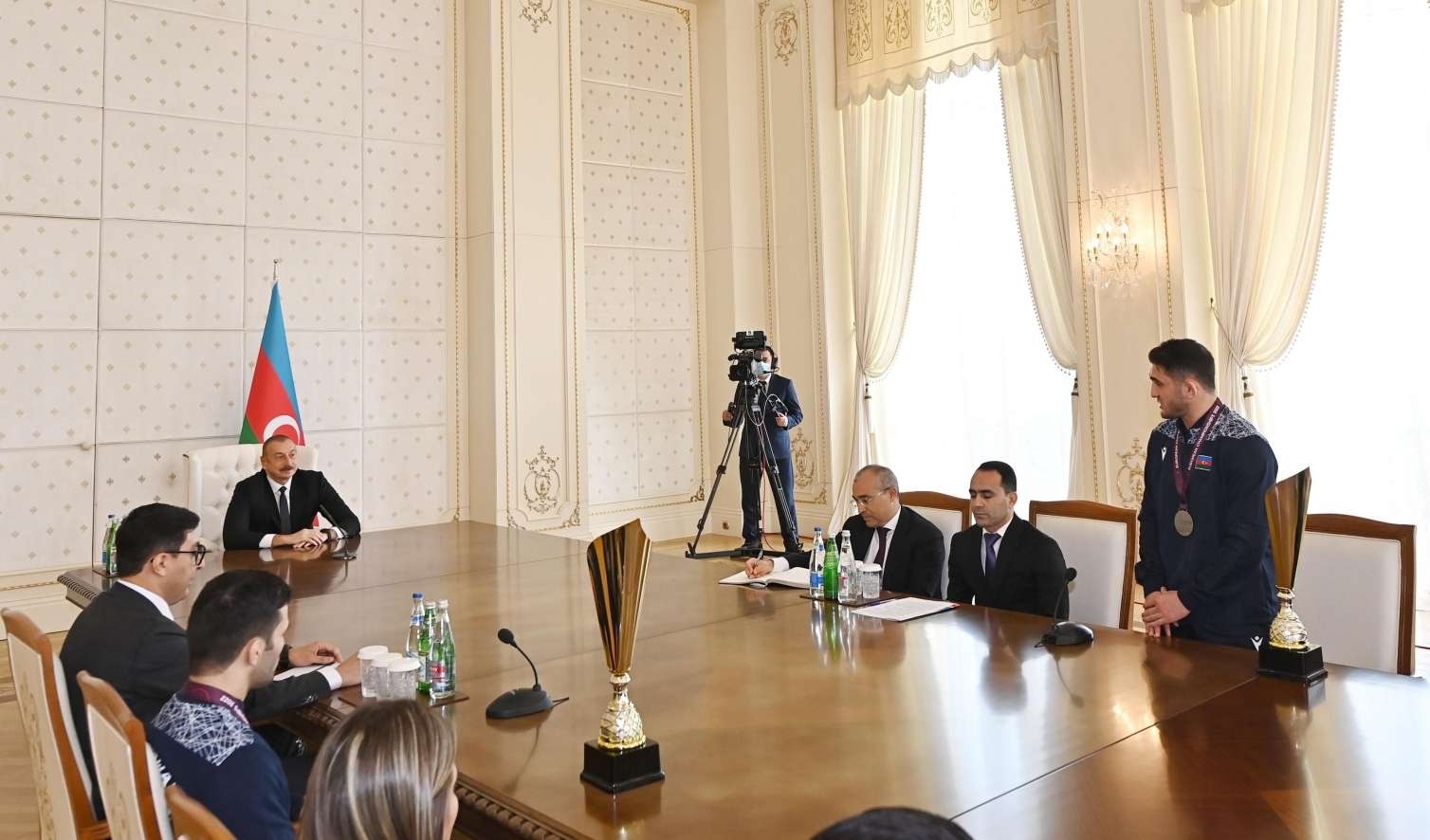 Prezident millimizin üzvlərini qəbul etdi -  YENİLƏNİB - FOTO