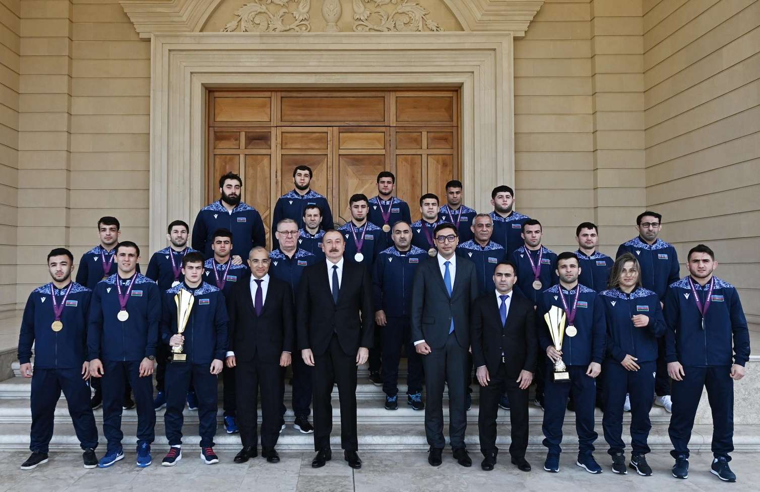 Prezident millimizin üzvlərini qəbul etdi -  YENİLƏNİB - FOTO