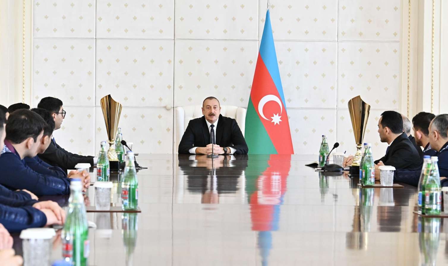 Prezident millimizin üzvlərini qəbul etdi -  YENİLƏNİB - FOTO