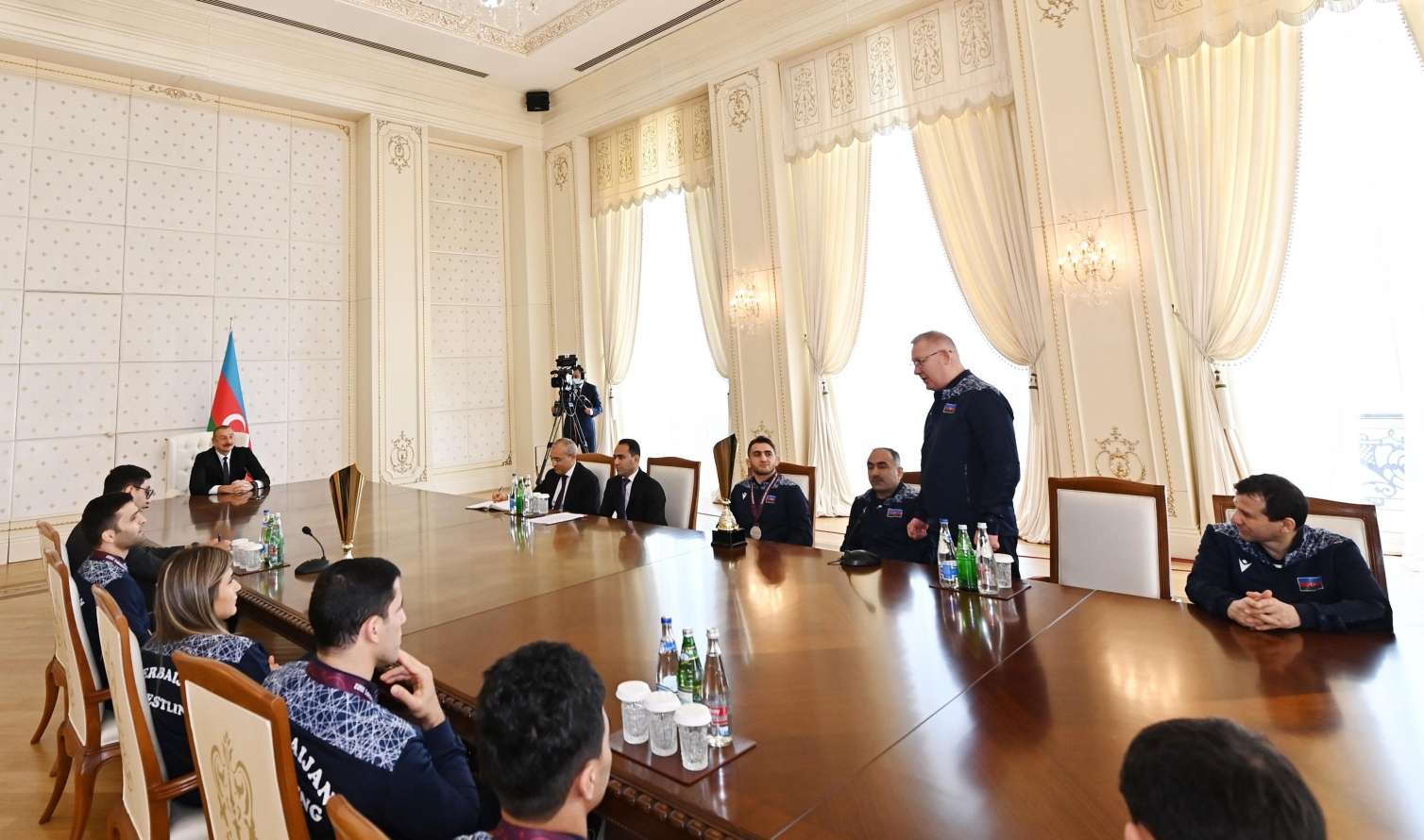 Prezident millimizin üzvlərini qəbul etdi -  YENİLƏNİB - FOTO