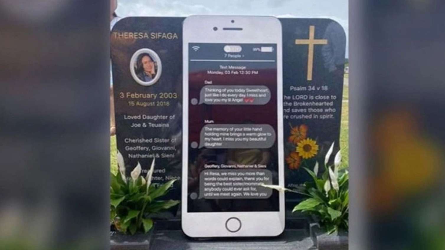 Övladına “iPhone” formalı məzar daşı qoydurdu -  FOTO