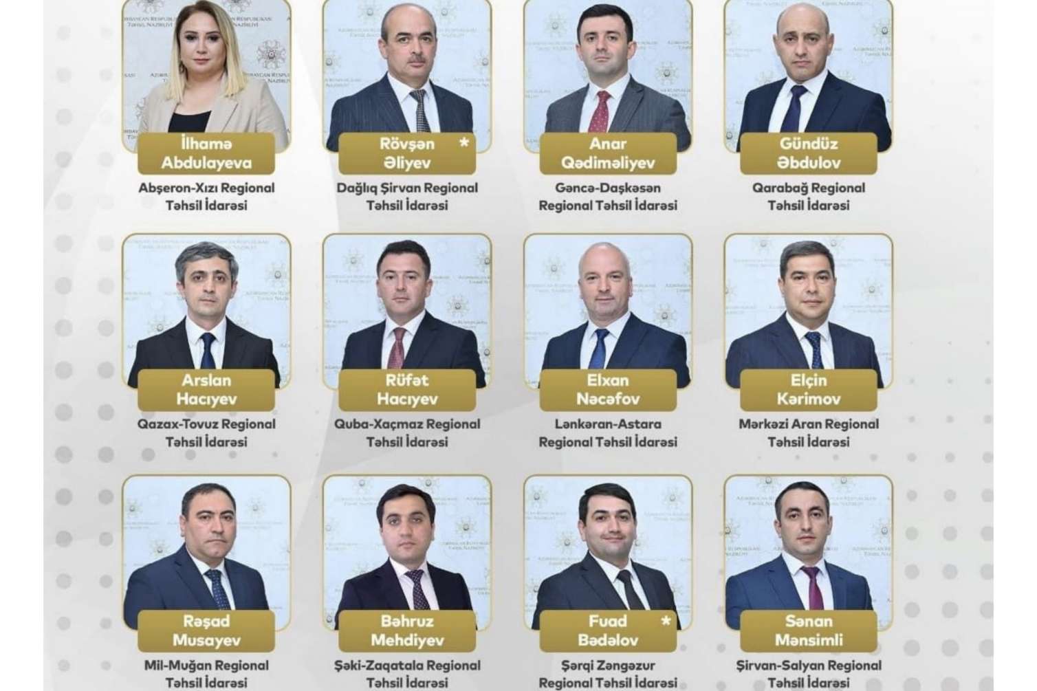 Regional təhsil idarələrinin rəhbərləri - ADLAR - FOTO 