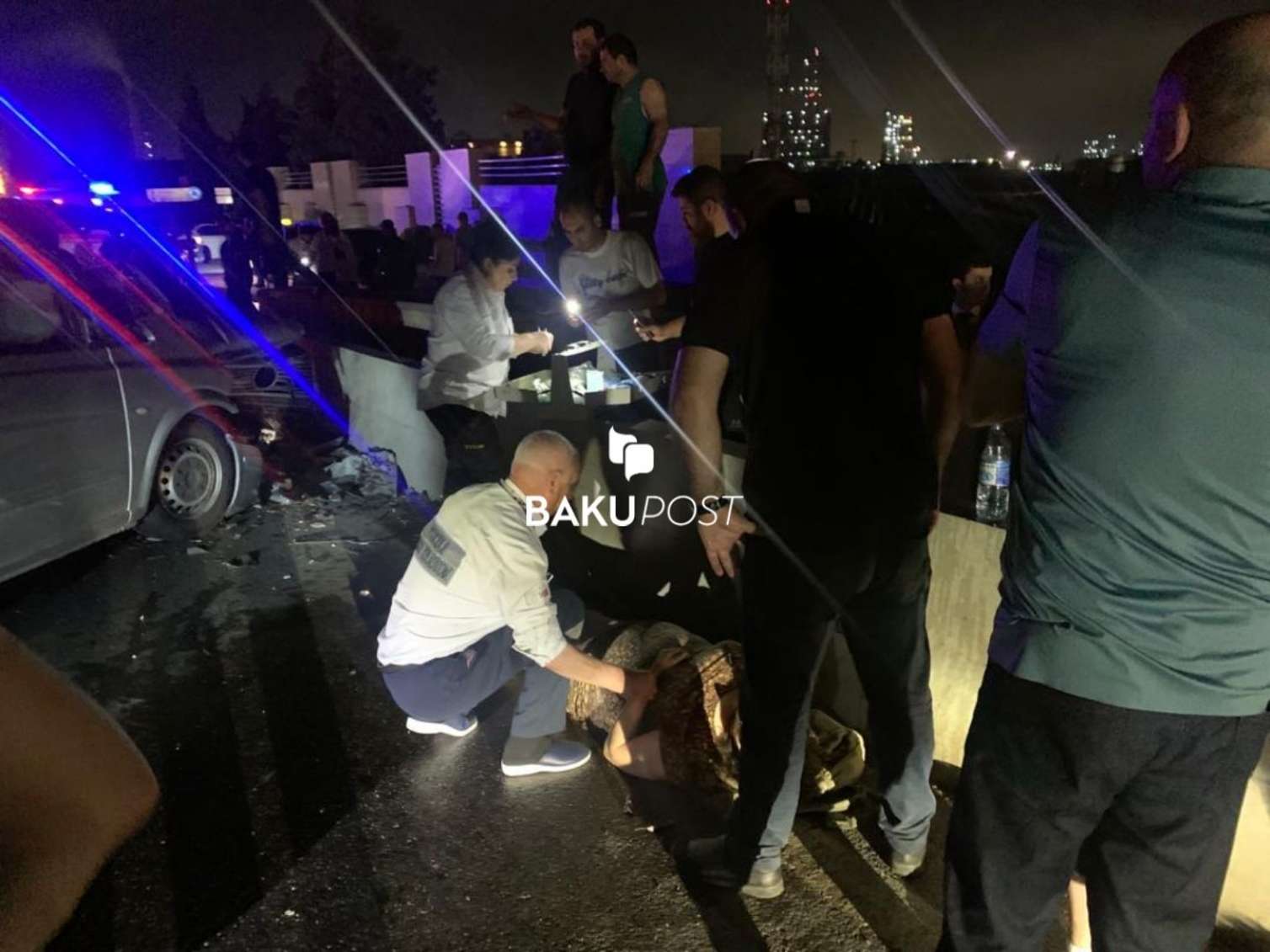 İran vətəndaşı Bakıda dəhşətli qəza törətdi: 7 yaralı -  FOTO