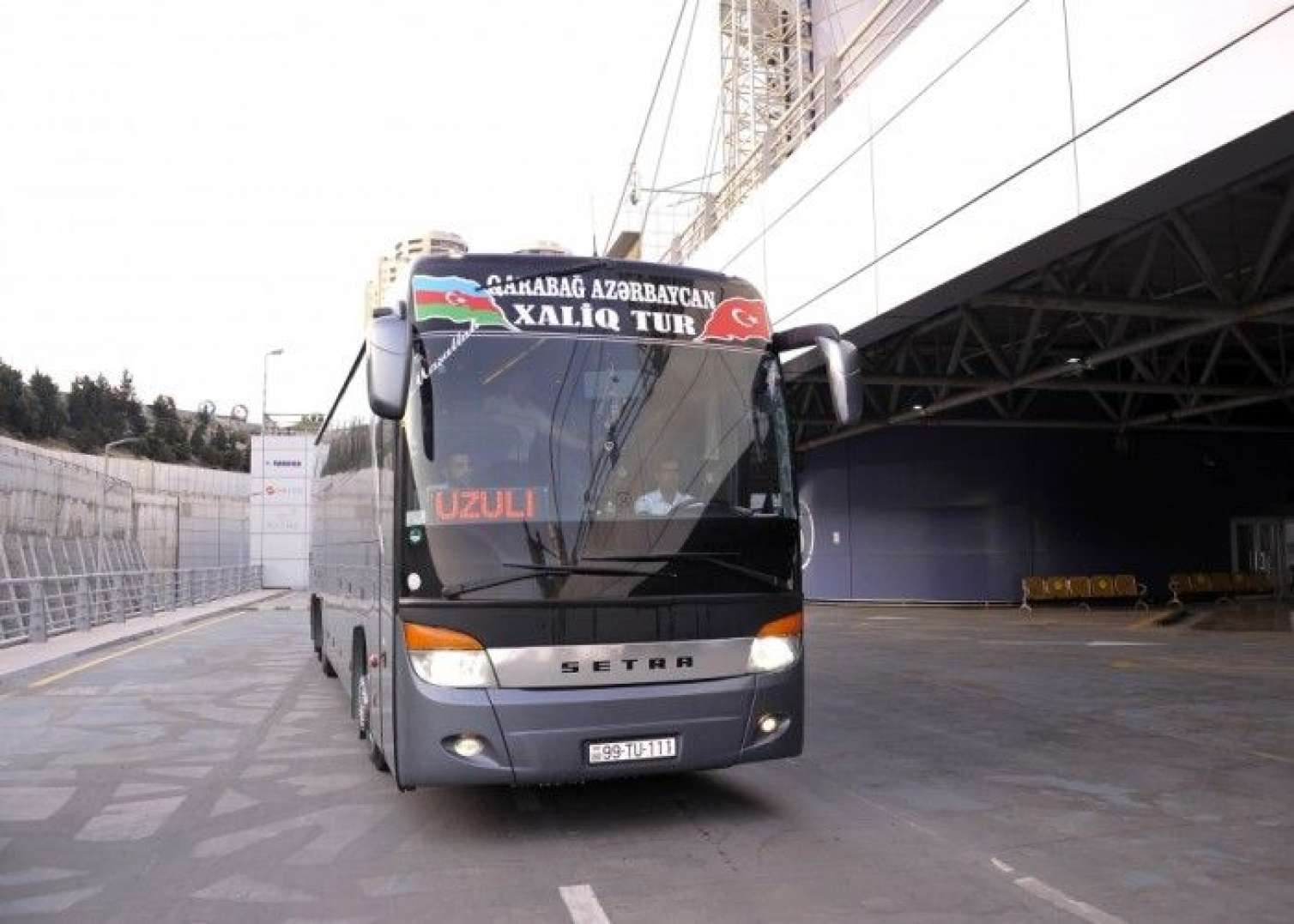 Bakıdan Füzuliyə ilk sərnişin avtobusu yola düşdü 