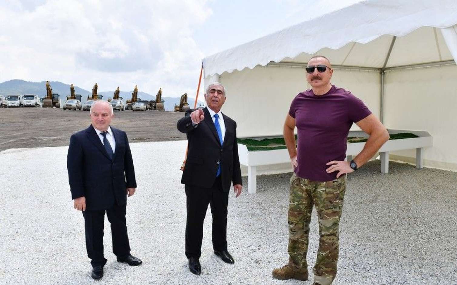 Dövlət Başçısı Laçın aeroportuna getdi -  FOTO