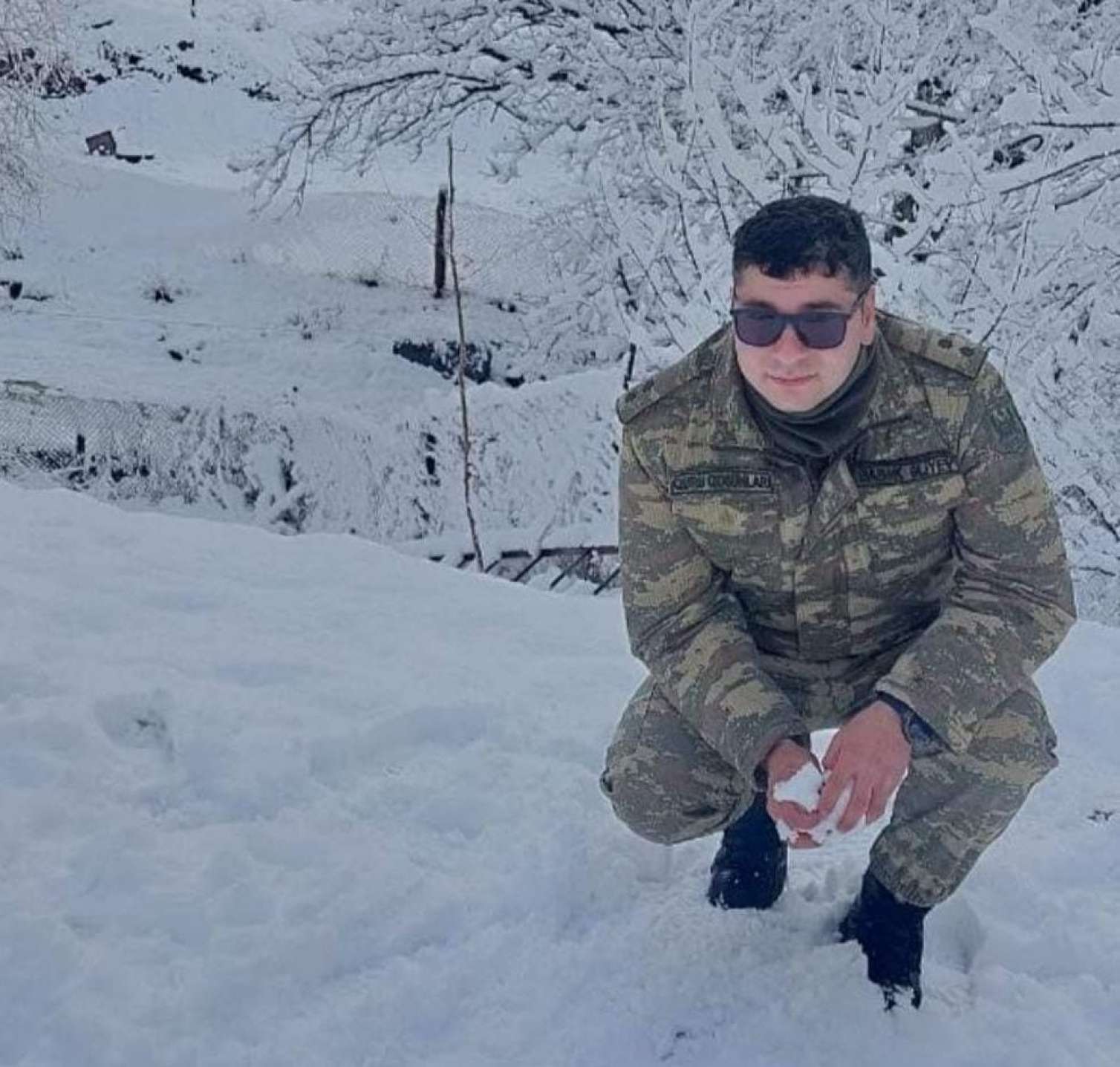 Hərbçimiz Kəlbəcərdə minaya düşdü - FOTO 