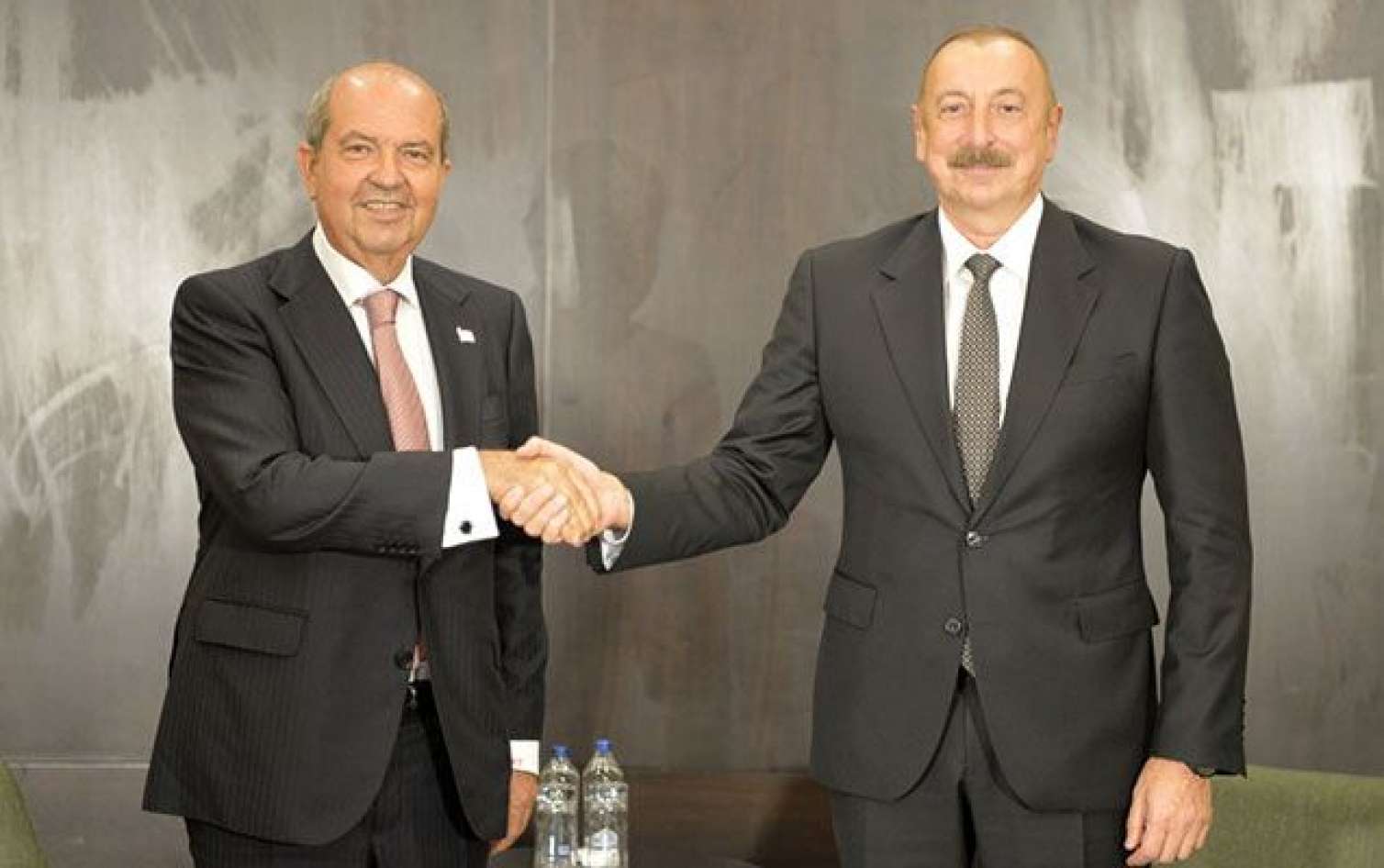 İlham Əliyev Şimali Kipr Türk Respublikasının Prezidentini qəbul etdi - FOTO 