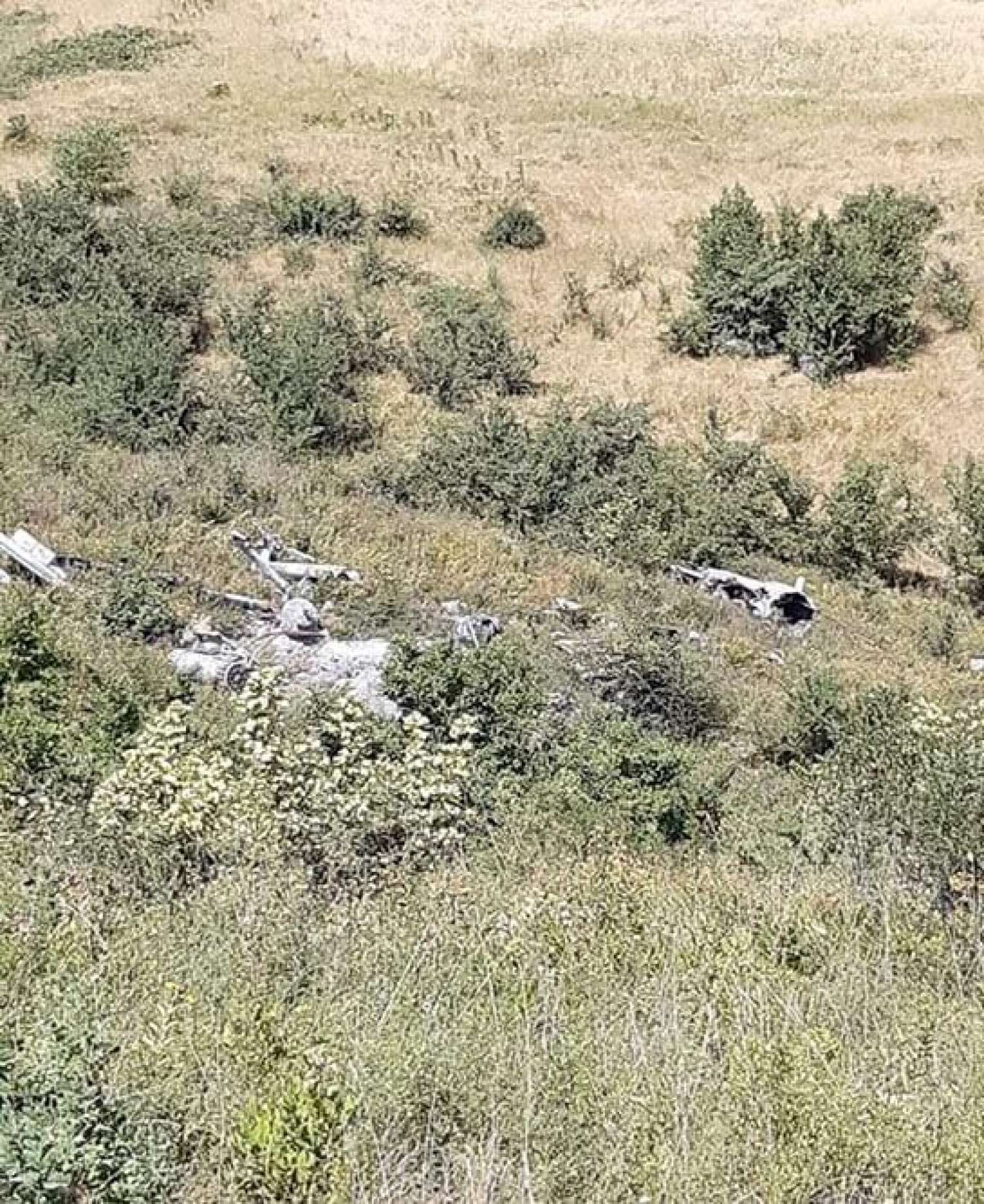 Tuğ kəndində Ermənistanın “Mi-8” helikopterinin qalıqları tapıldı - FOTO 