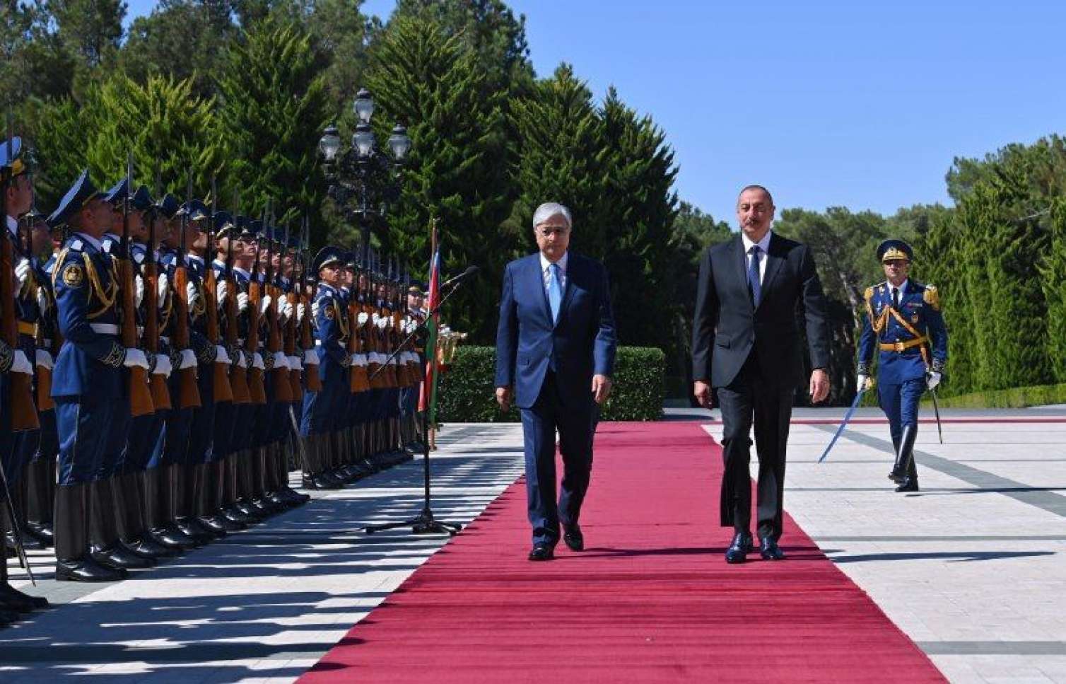 Tokayevin rəsmi qarşılanma mərasimi oldu - FOTO 