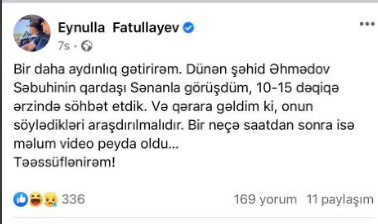 “Videonun bizimlə əlaqəsi yoxdur” - Müdafiə Nazirliyi mübahisəli açıqlama yaydı 