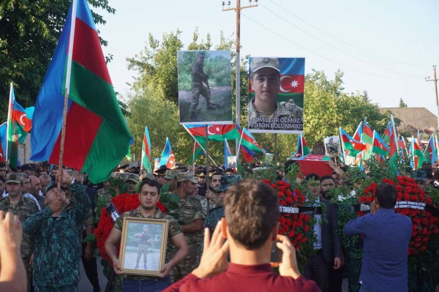 19 yaşlı şəhidimiz dəfn olundu - FOTO/VİDEO 