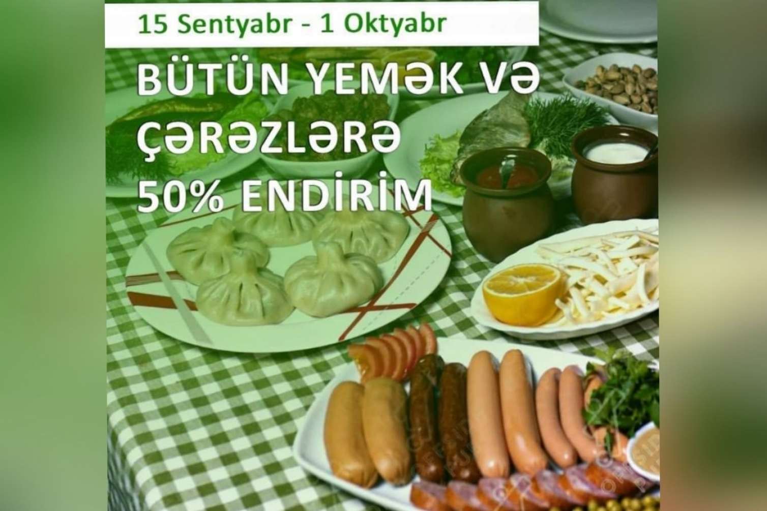 "Offside Pub"da yeni kampaniya:  bütün yeməklərə 50% endirim!