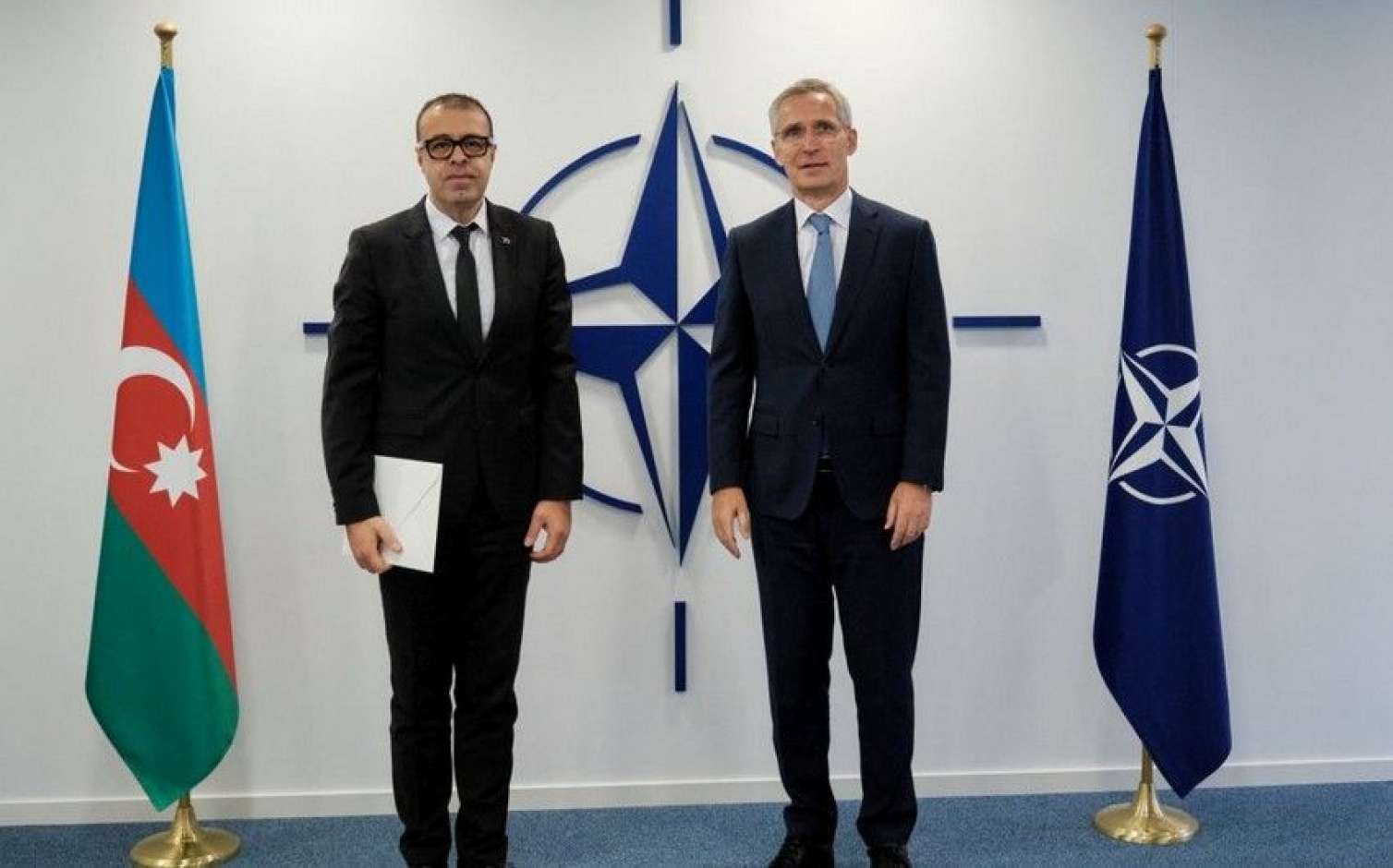 Stoltenberq NATO-dakı nümayəndəmizin etimadnaməsini qəbul etdi - FOTO 