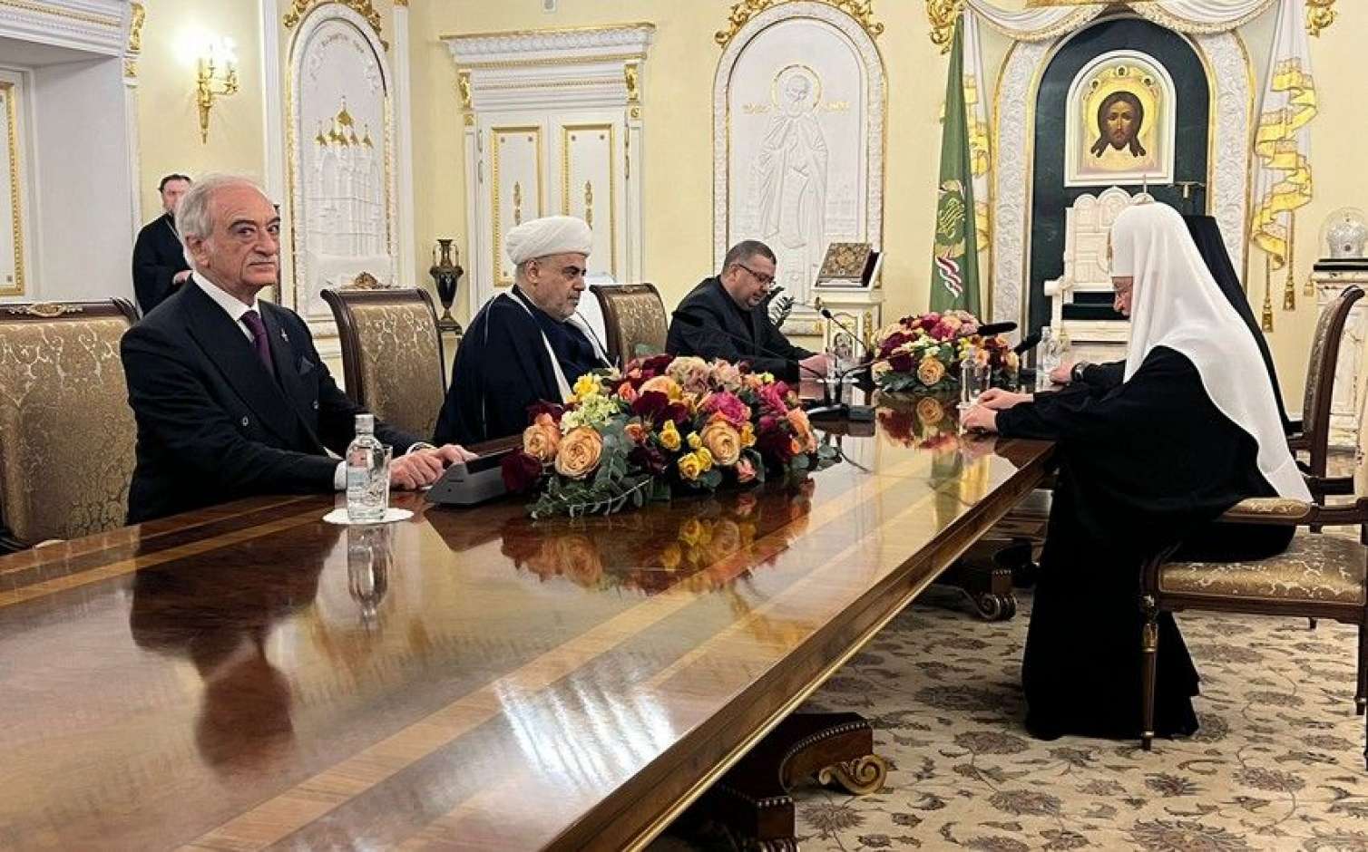 Şeyx Patriarx Kirillə görüşdü - FOTO 