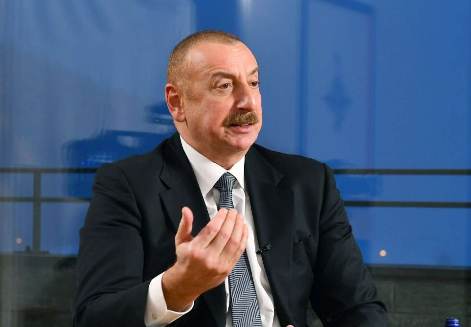 İlham Əliyevin Çin telekanalına müsahibəsi -  FOTO