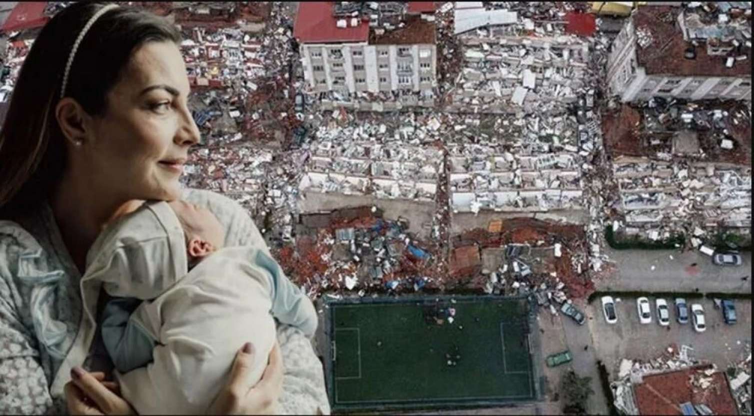 Burcu Kara dağıntıdan çıxarılan körpənin süd anası oldu  