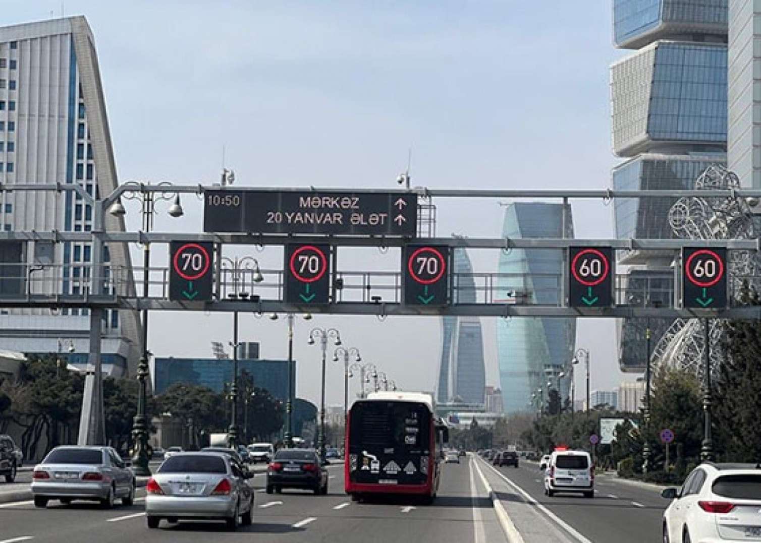 Sürət həddi endirilən yollar: cərimə olunacaqsız  -  FOTO