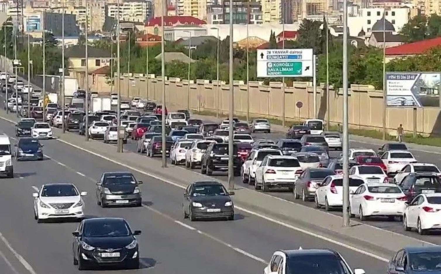 Hansı yollarda tıxac var? 