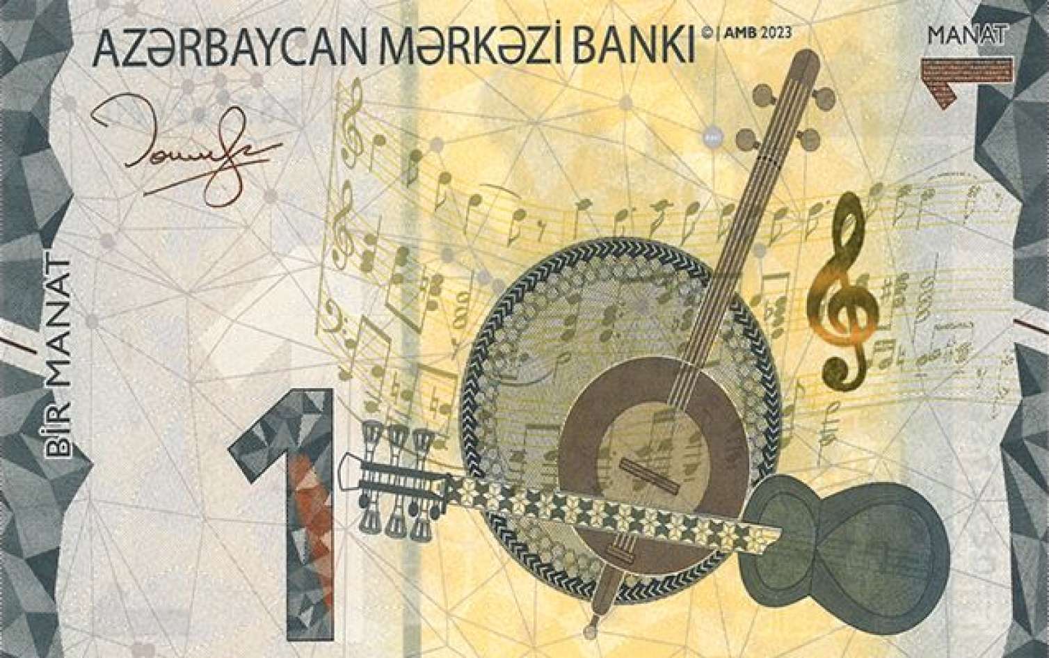 Yeni 1 manatlıq buraxıldı - Taleh Kazımovun imzası ilə 