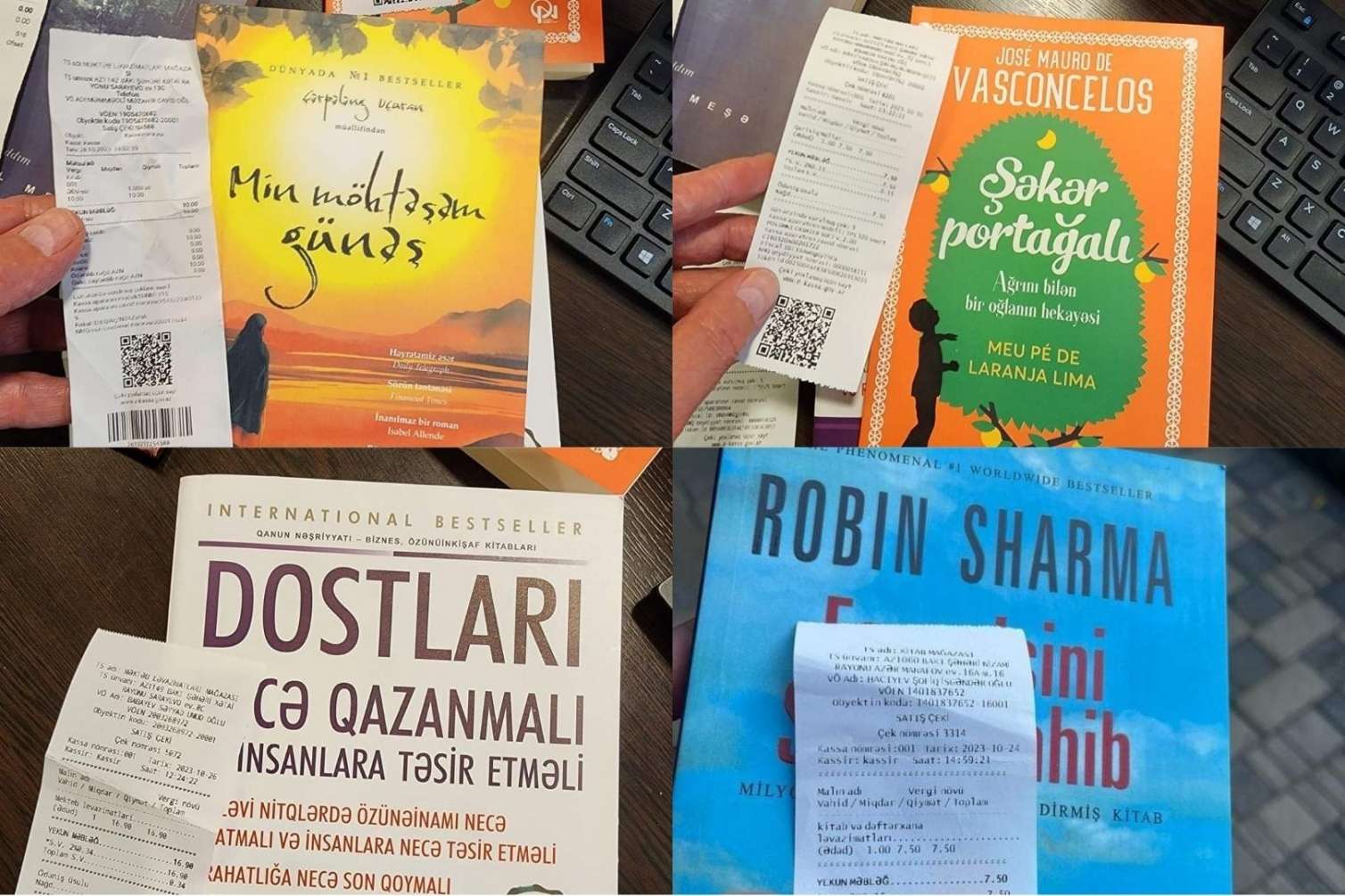Polis saxta kitab satanları saxladı  - Mağazaların adları -  FOTO