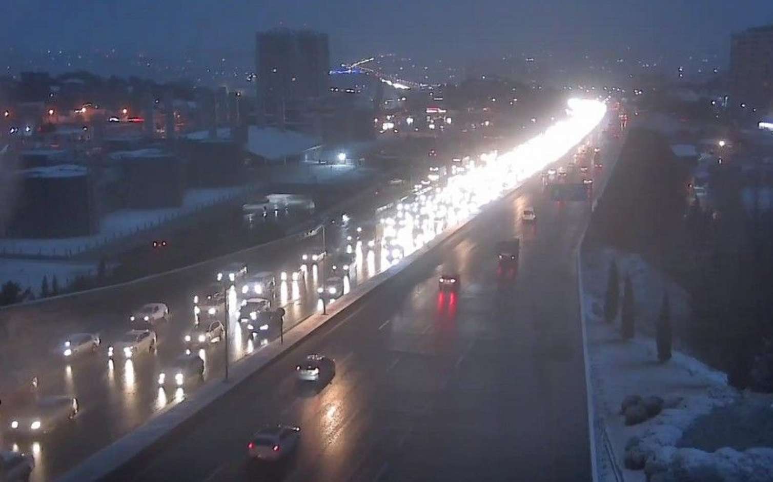 Bakı yollarındakı son vəziyyət  