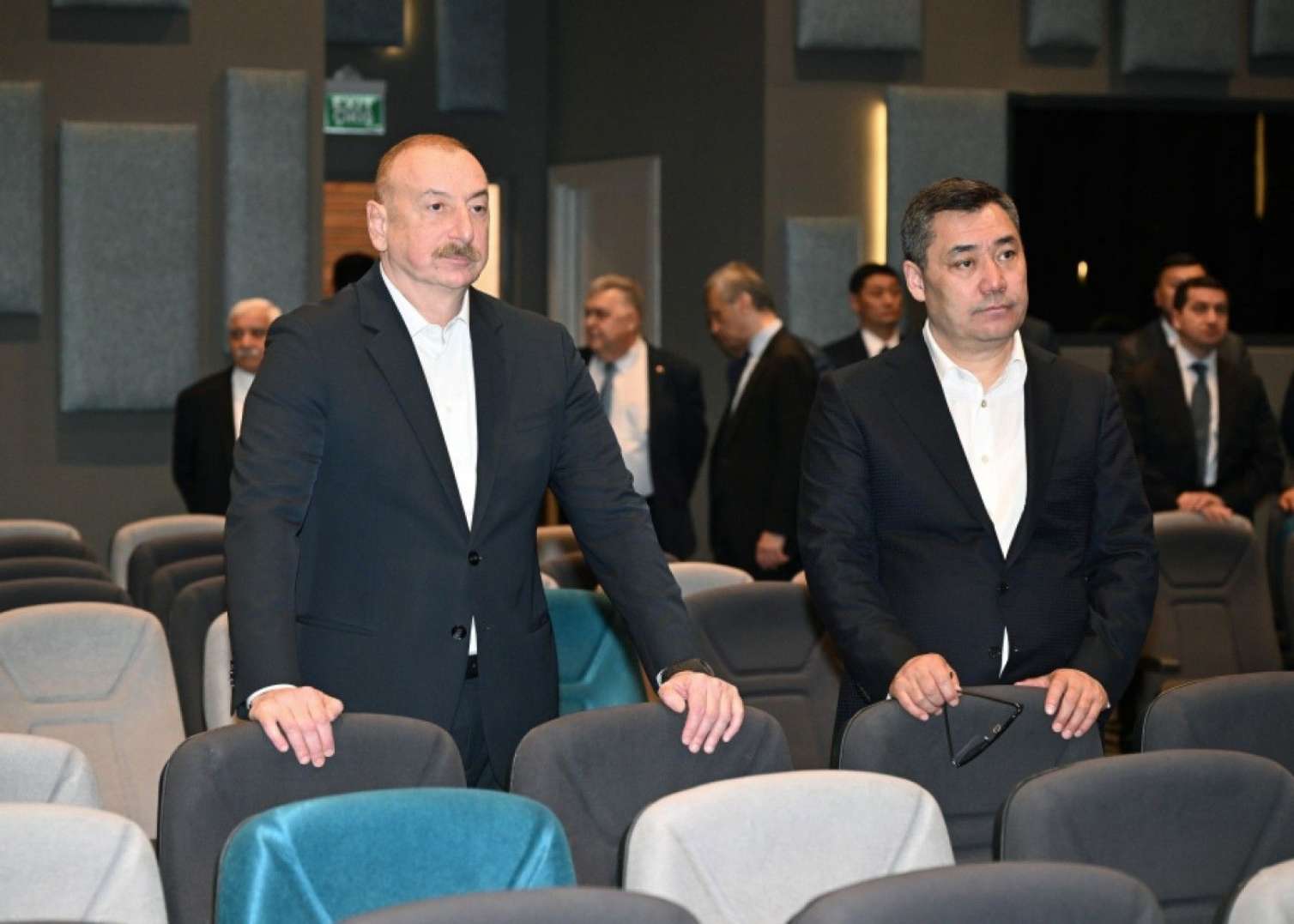 Azərbaycan və Qırğızıstan prezidentləri Ağdam Konfrans Mərkəzi ilə tanış oldular - FOTOLAR 