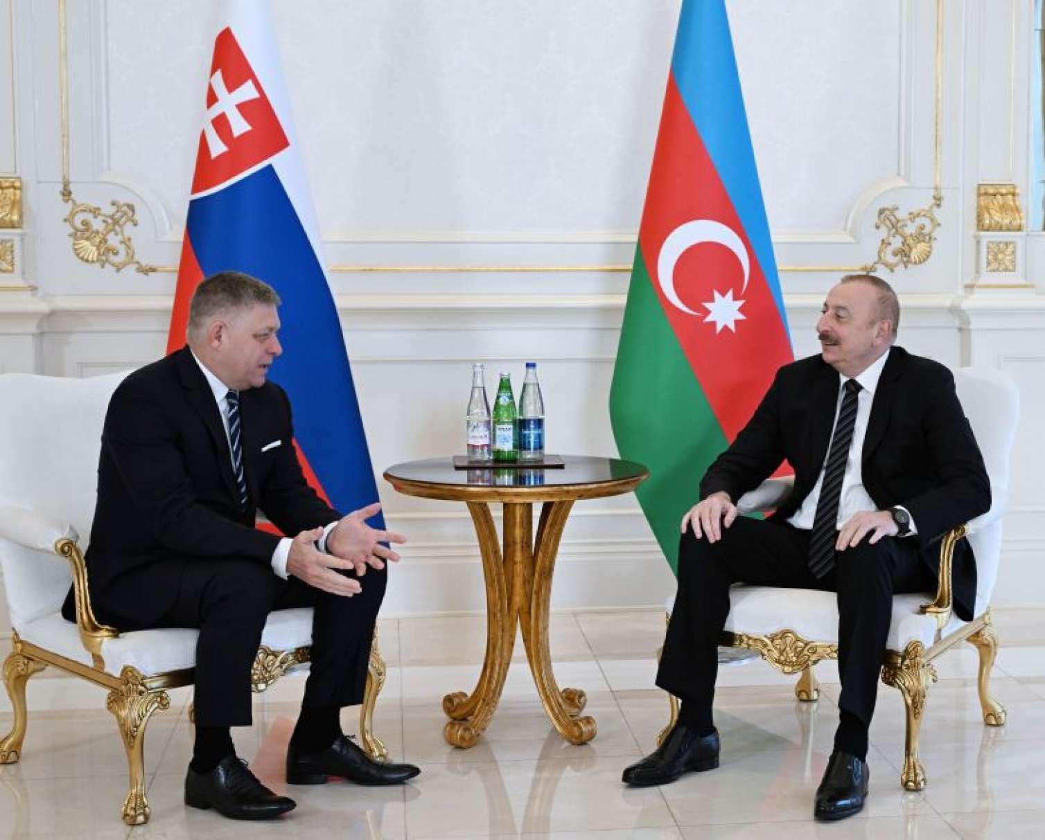 Prezident Slovakiyanın Baş naziri ilə görüşdü -  FOTO