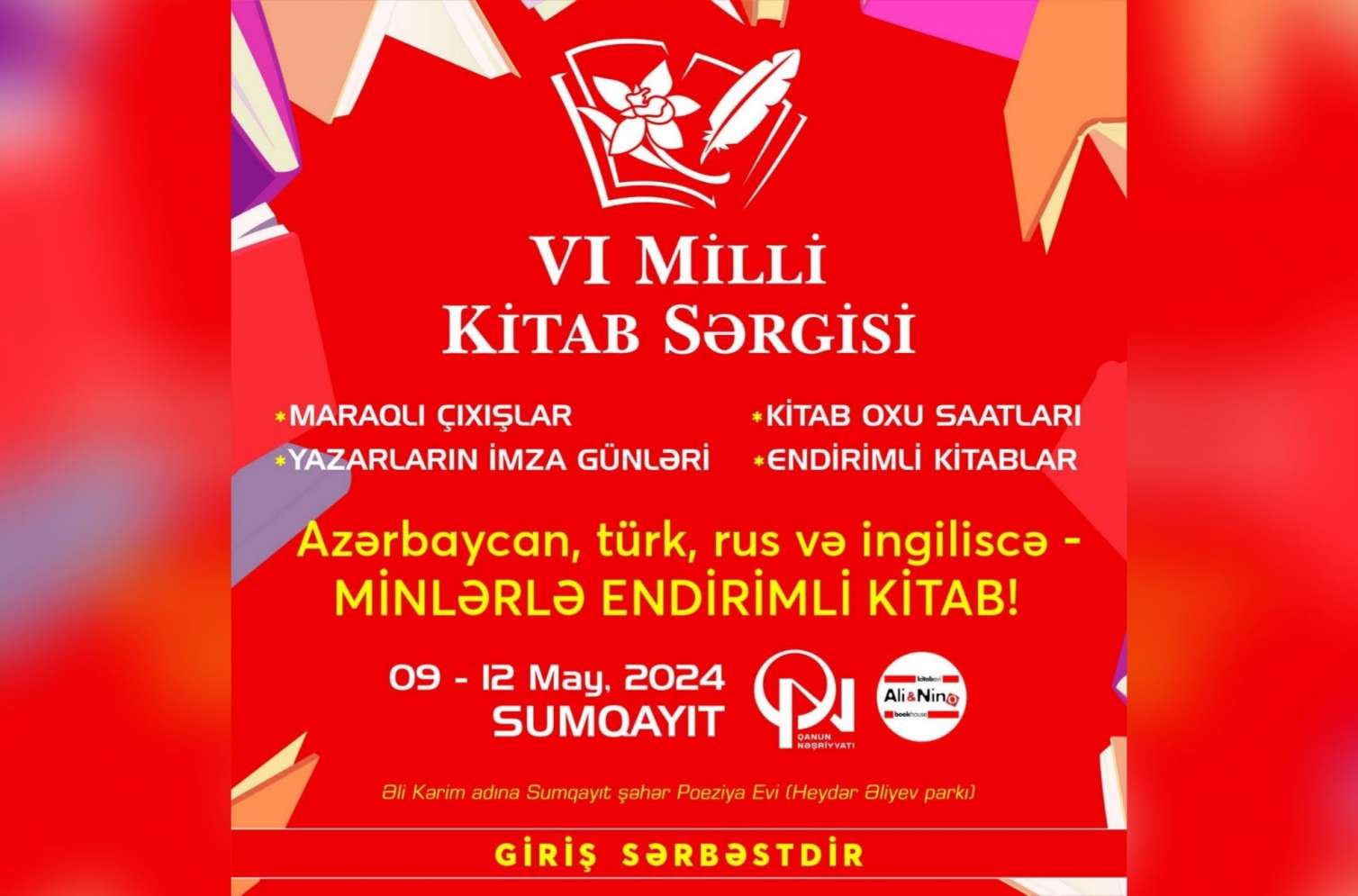 Sumqayıtda Milli Kitab Sərgisi keçiriləcək 