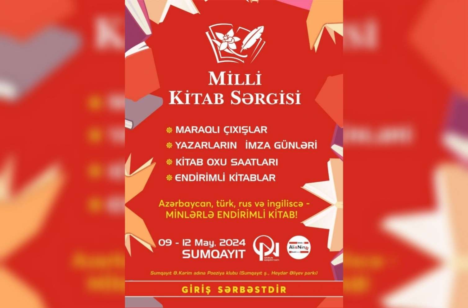 Sumqayıtda Milli Kitab Sərgisi keçirilir -  VİDEO