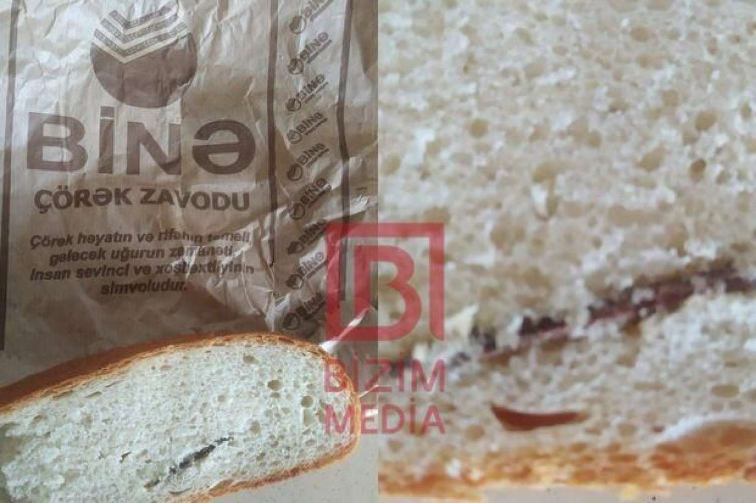 Çörəyin içərisindən taxta parçası çıxdı: Zavod cəzalandırıldı 