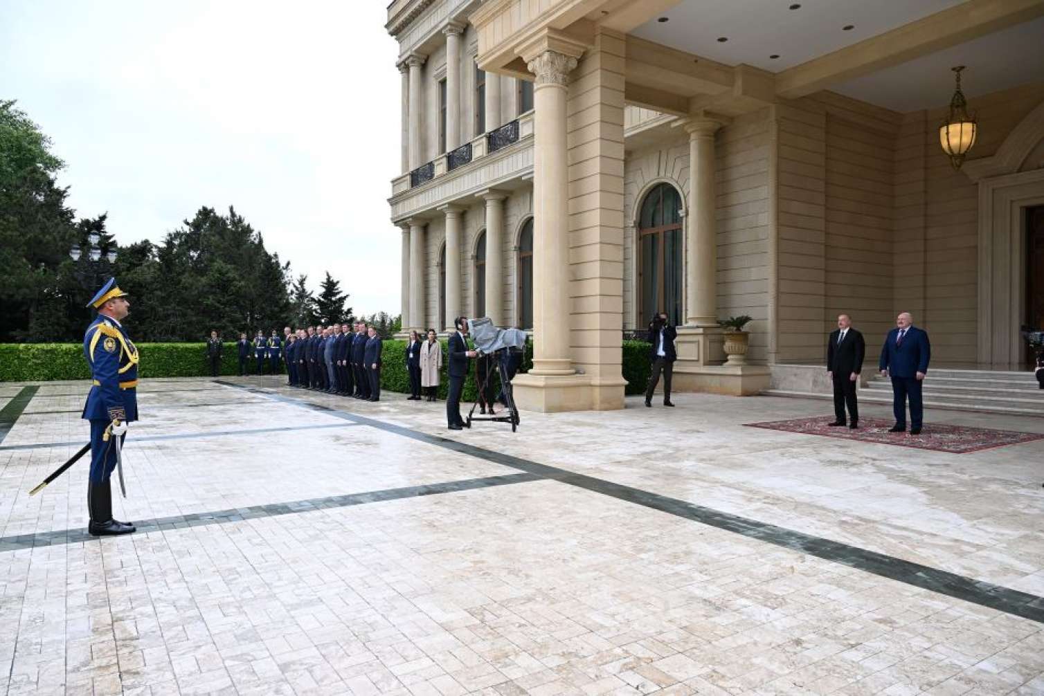 Belarus Prezidentinin rəsmi qarşılanma mərasimi oldu -  FOTO