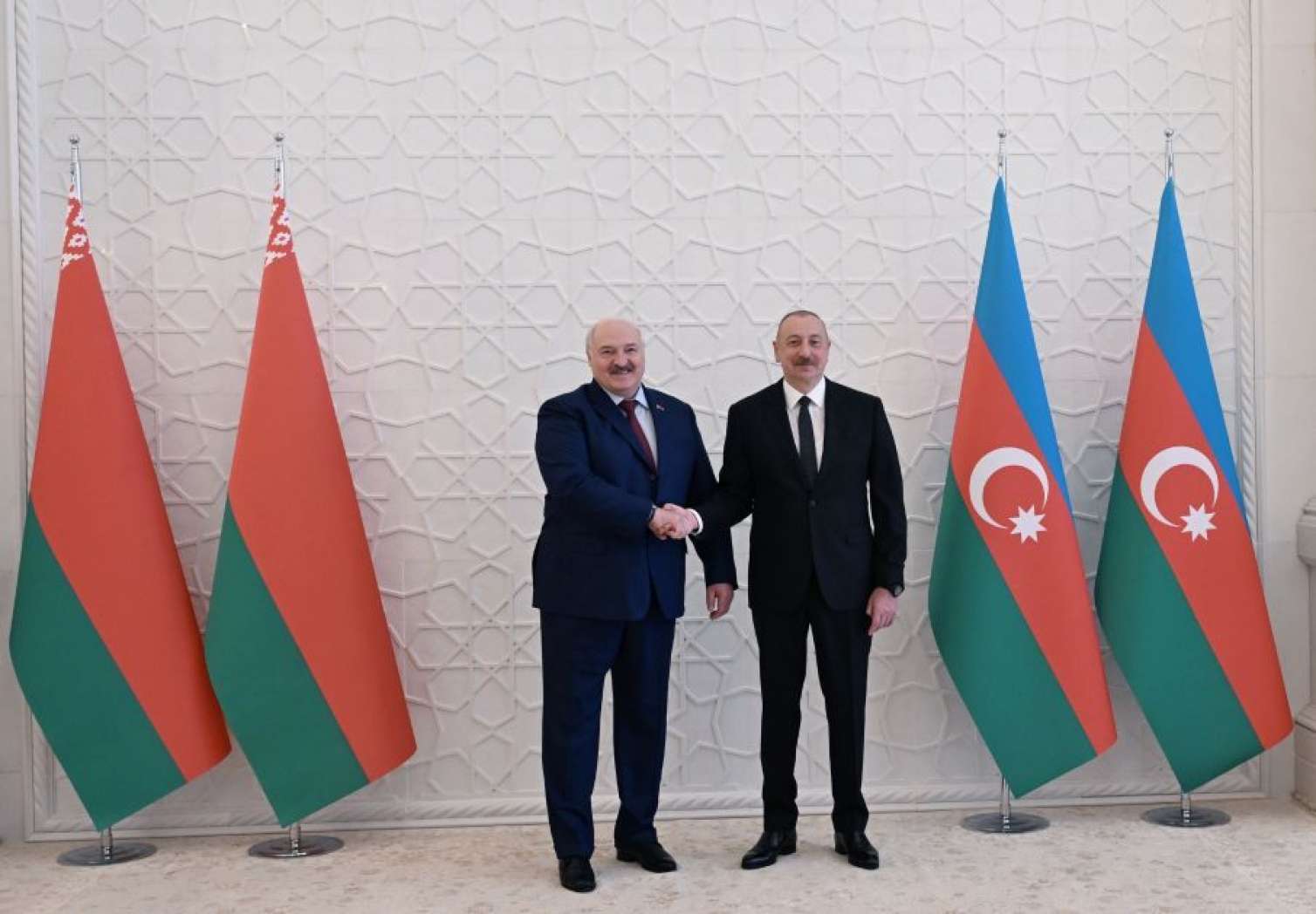 Belarus Prezidentinin rəsmi qarşılanma mərasimi oldu -  FOTO