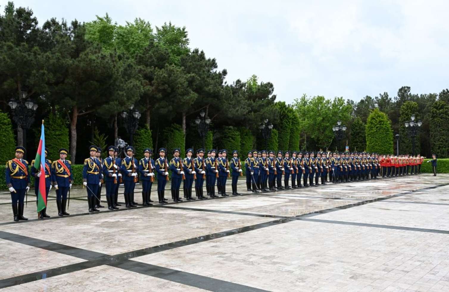 Belarus Prezidentinin rəsmi qarşılanma mərasimi oldu -  FOTO