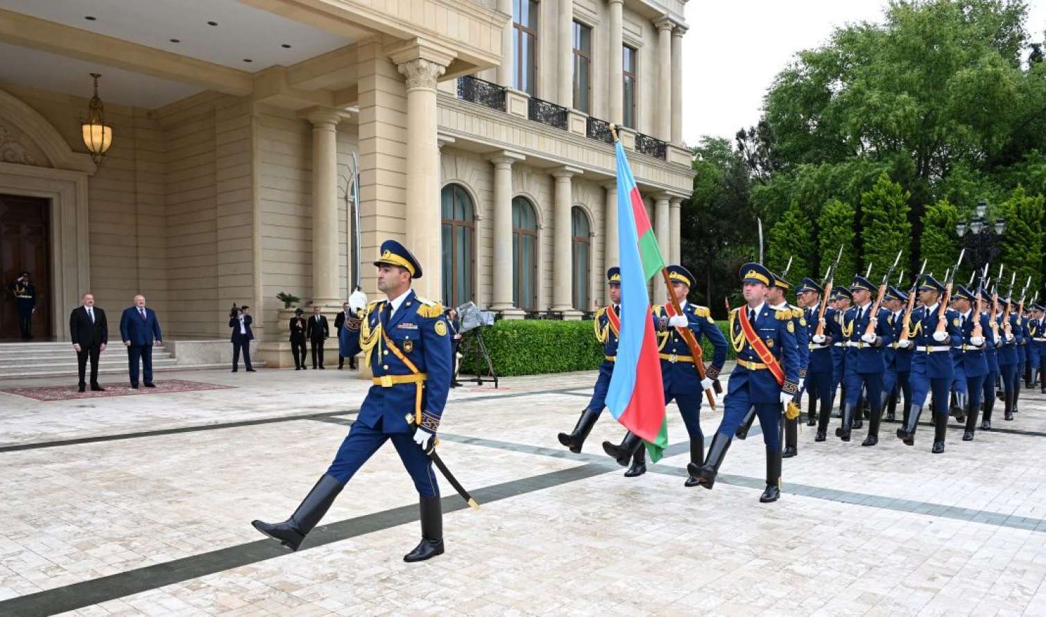 Belarus Prezidentinin rəsmi qarşılanma mərasimi oldu -  FOTO