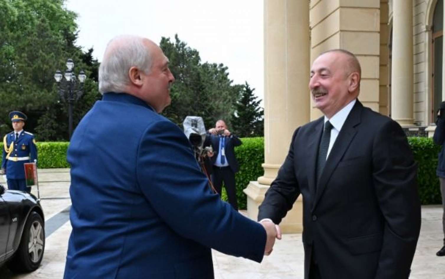 Belarus Prezidentinin rəsmi qarşılanma mərasimi oldu -  FOTO