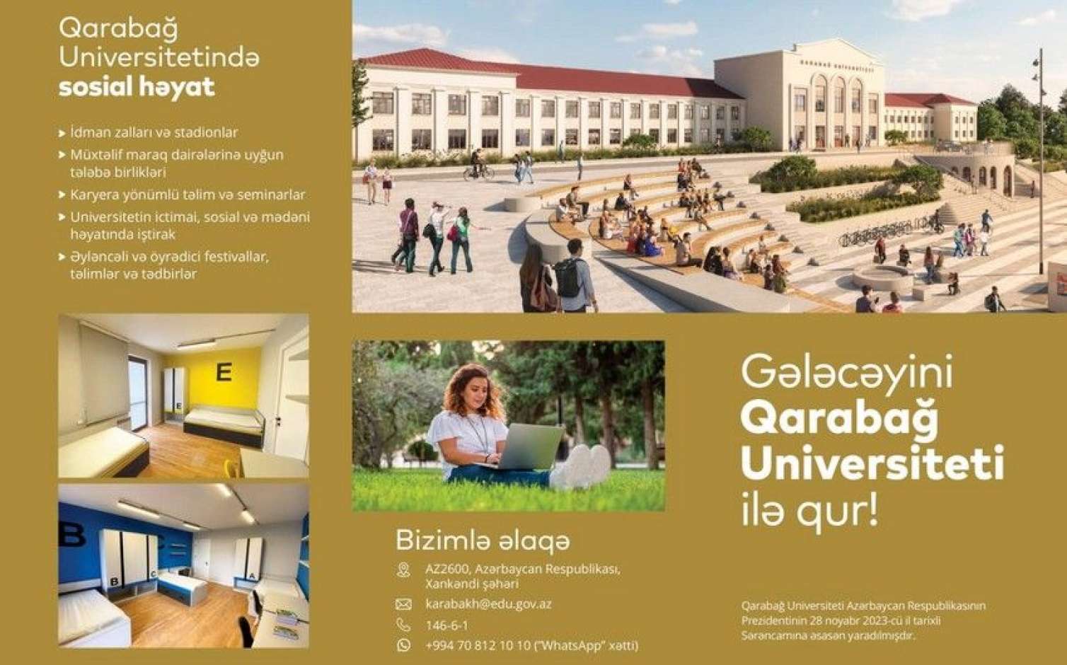 Qarabağ Universitetinin bukleti hazırlandı - FOTO 