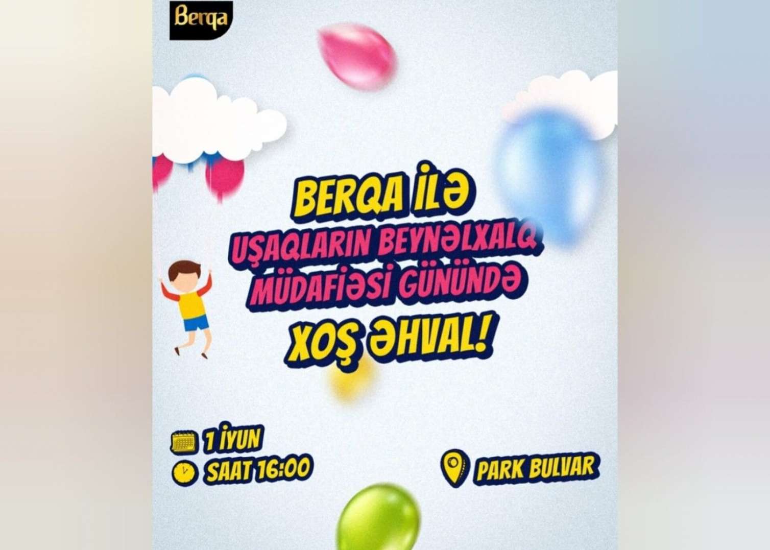 "Berqa” uşaqlar üçün bol əyləncəli konsert təşkil edəcək 