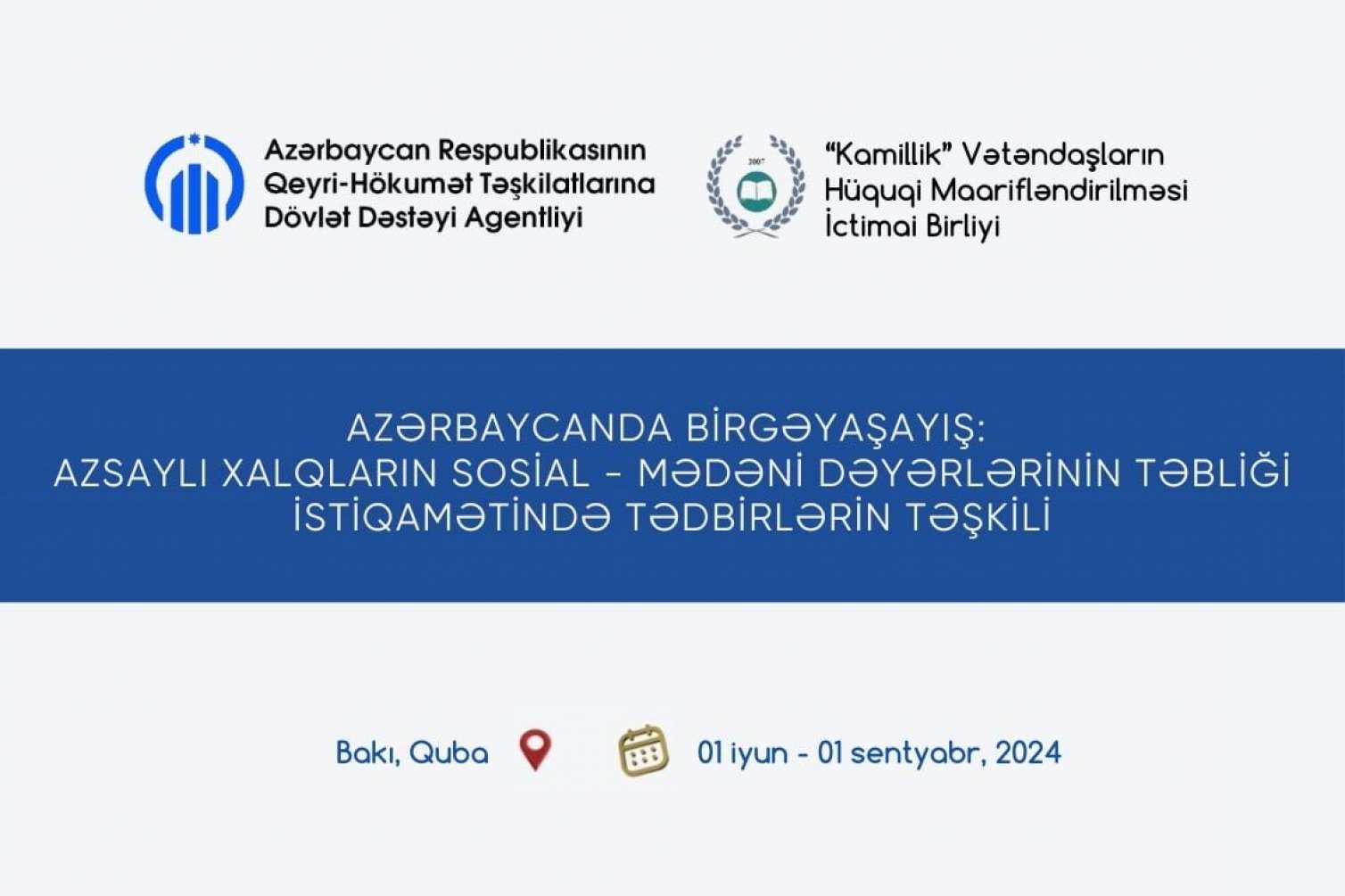 İctimai Birlik azsaylı xalqlarla bağlı yeni layihəyə başladı 