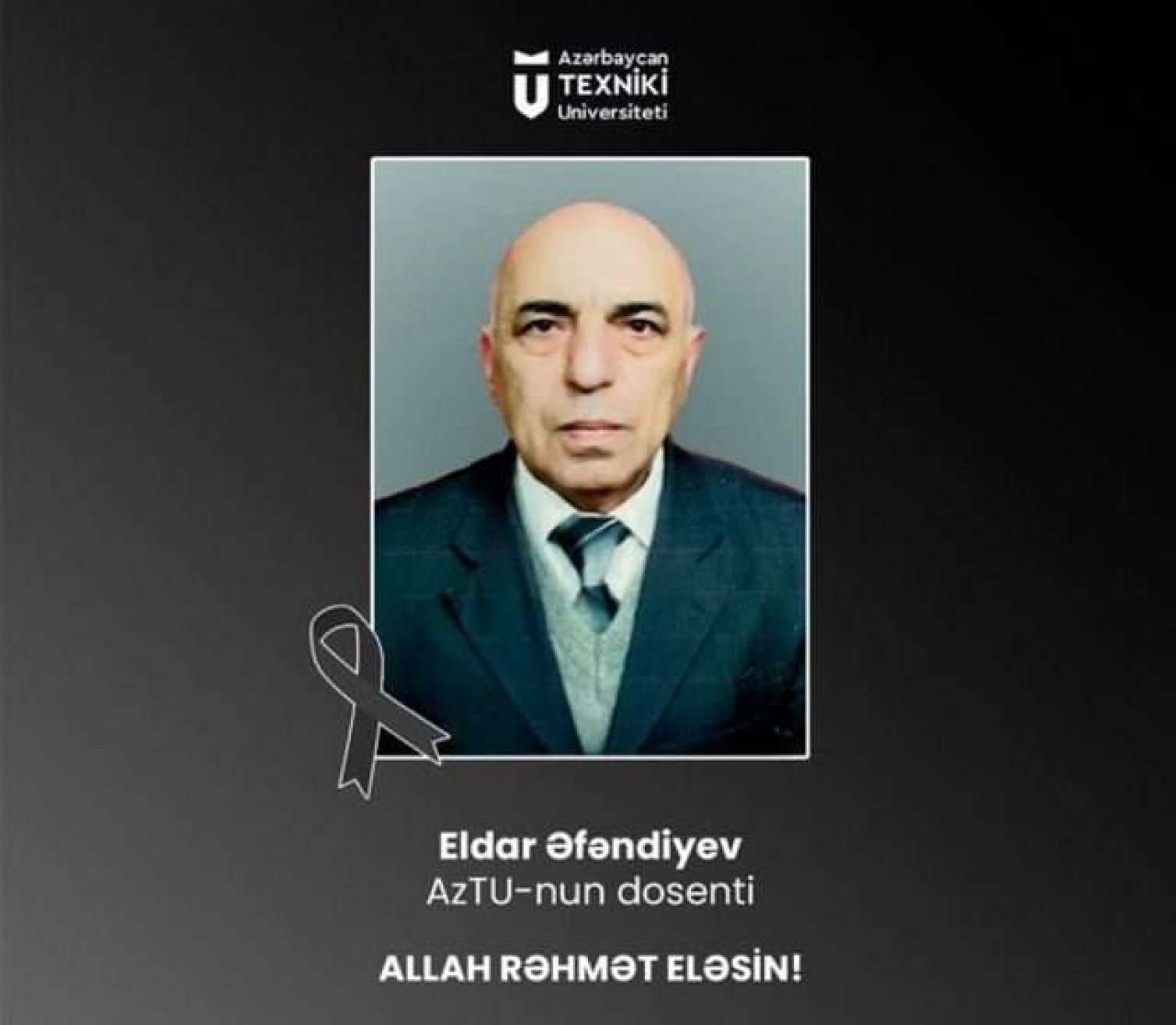 Universitet müəllimi vəfat etdi  