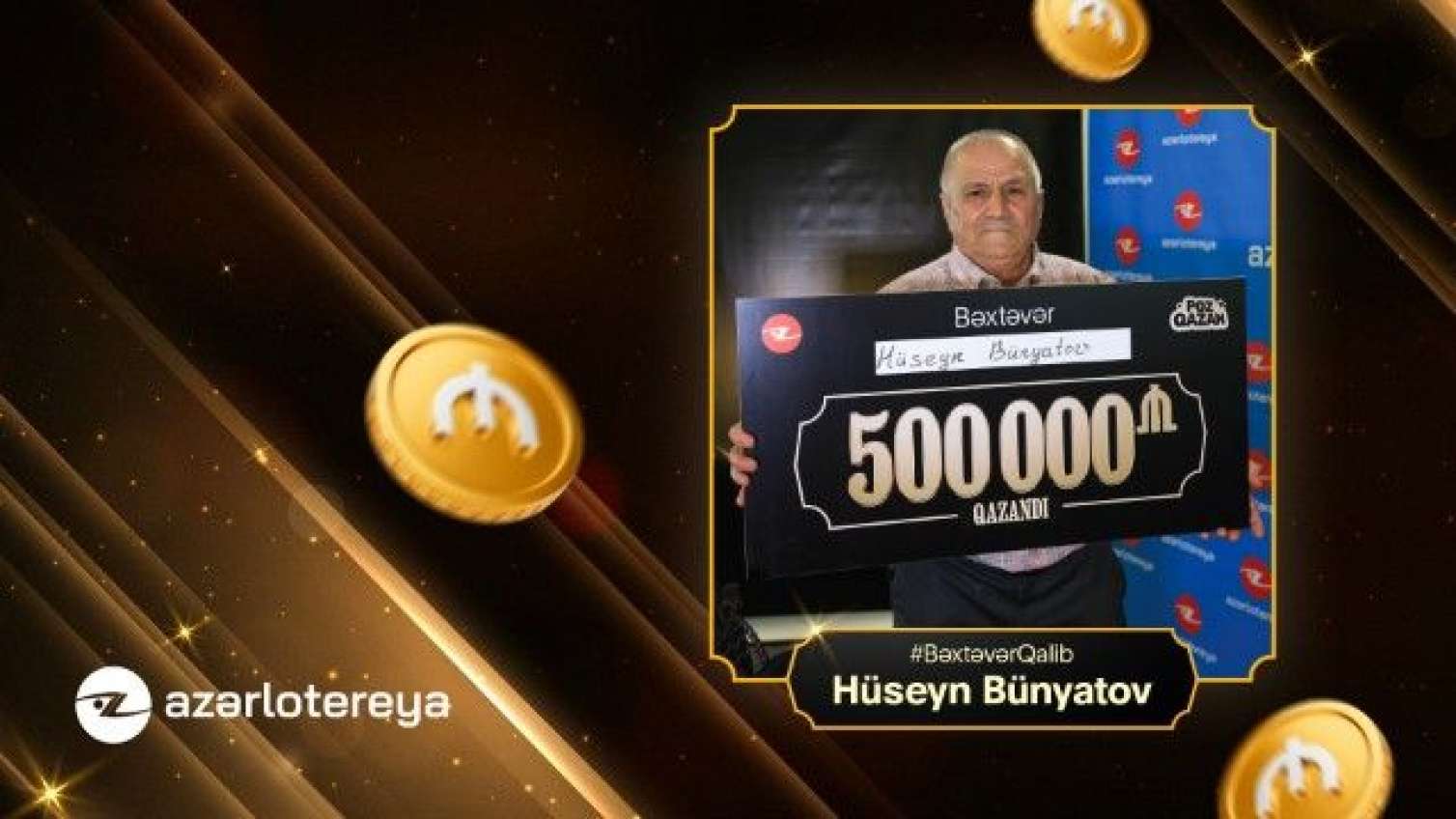 Bakıya nəvəsini görməyə gələn baba “Poz-Qazan”dan 500 000 manat uddu - VİDEO 