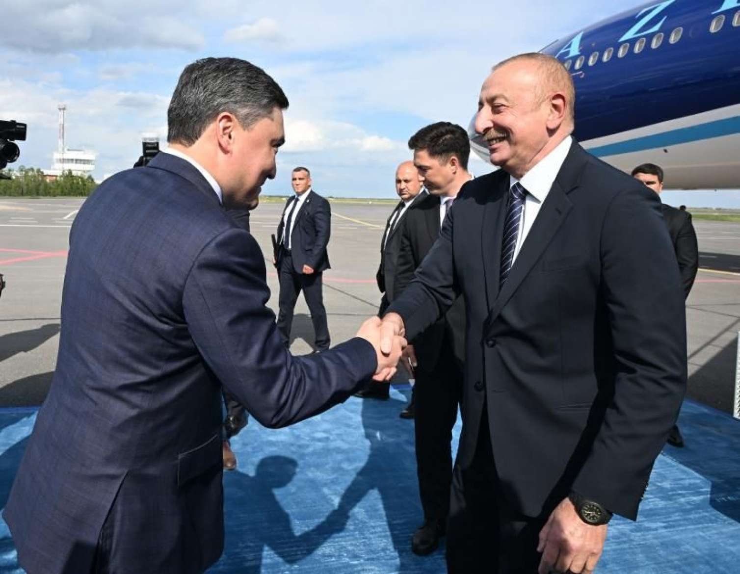 İlham Əliyev Qazaxıstandadır -  FOTO