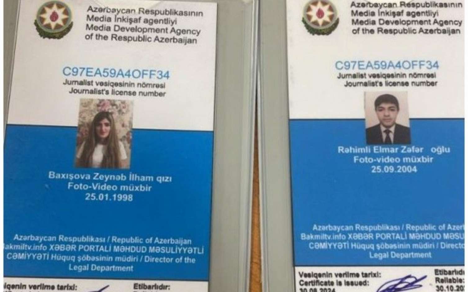 Saxta jurnalist vəsiqəsindən istifadə halları müəyyən edilib - BİRGƏ  