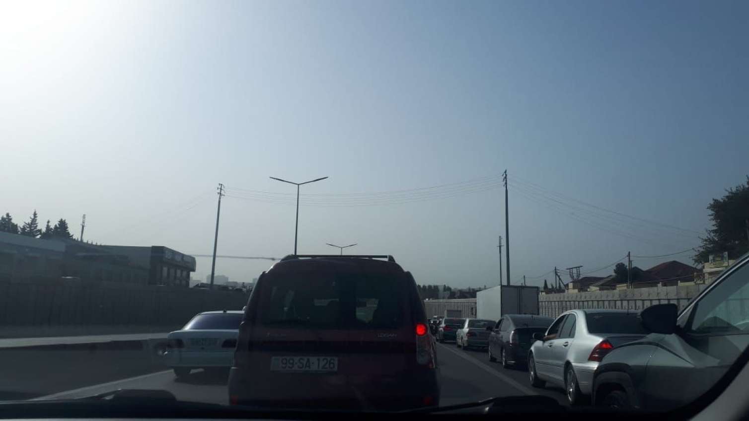 Bakı-Sumqayıt yolunda hərəkət iflic oldu - FOTO  