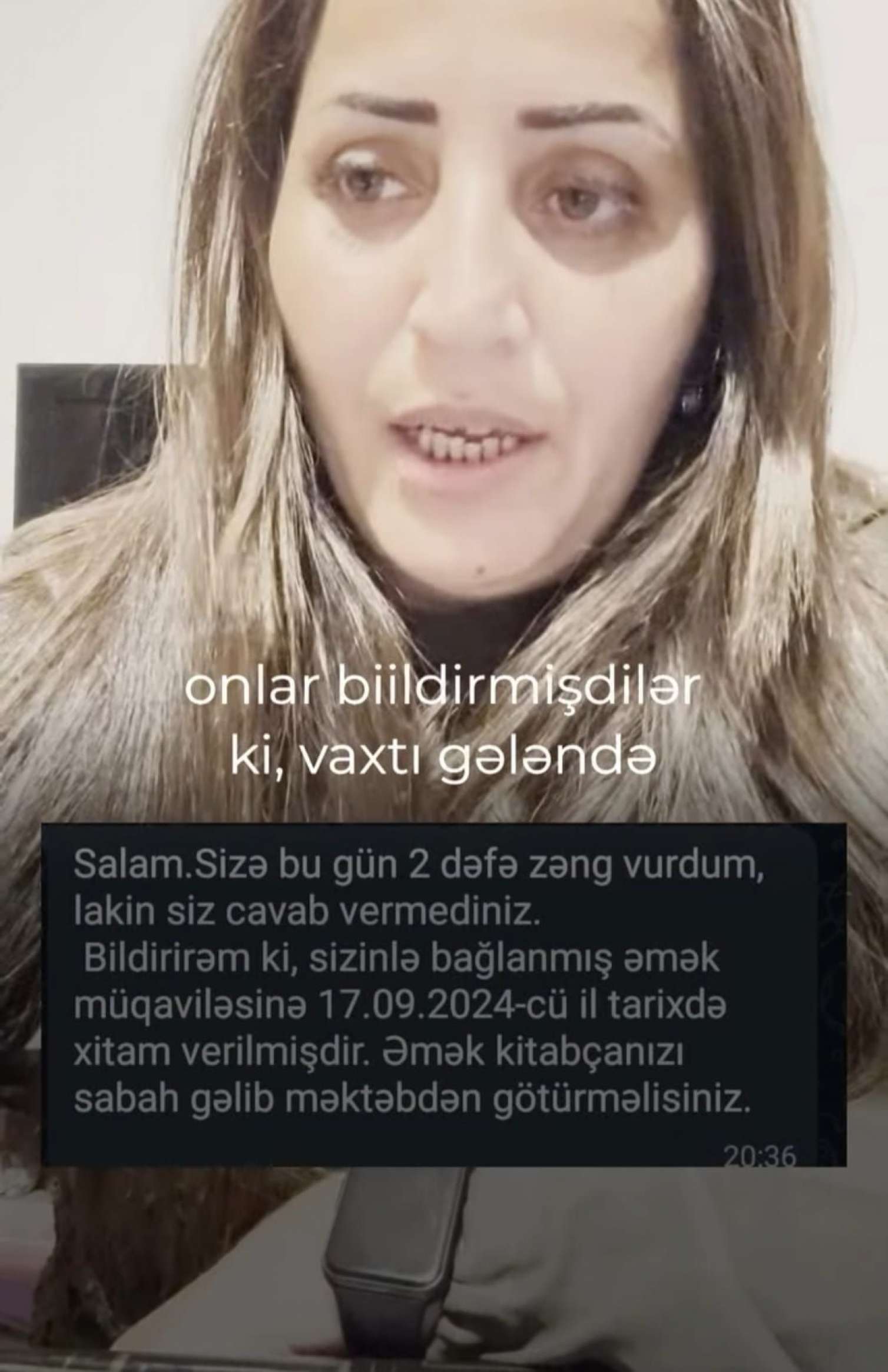 Həyətdə uşaqlara dərs keçən müəllim İŞDƏN ÇIXARILDI - VİDEO 