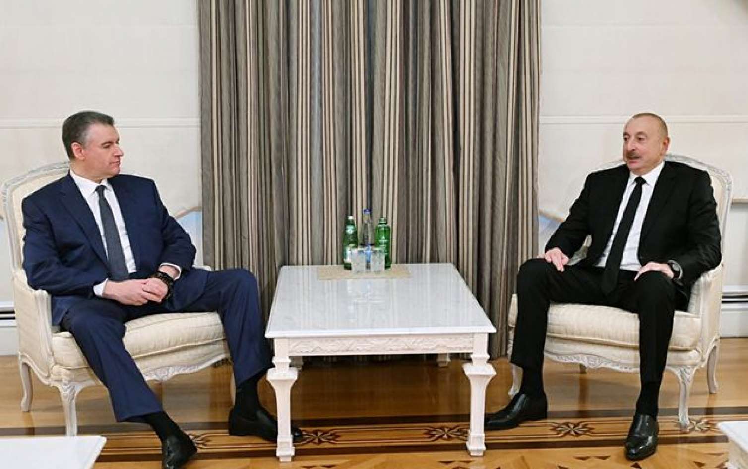 Prezident Leonid Slutskini qəbul etdi 