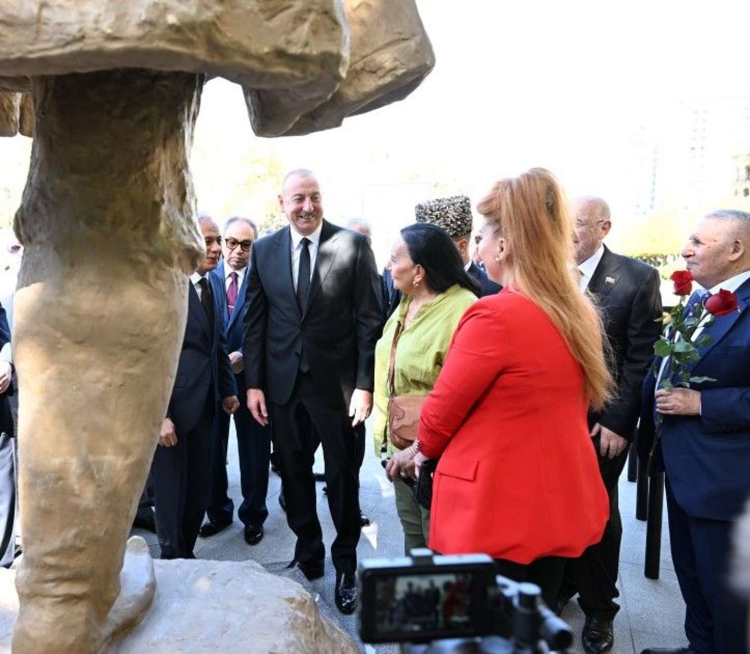 Prezident Aşıq Ələsgərin abidəsinin açılışında -  Yenilənib-FOTO