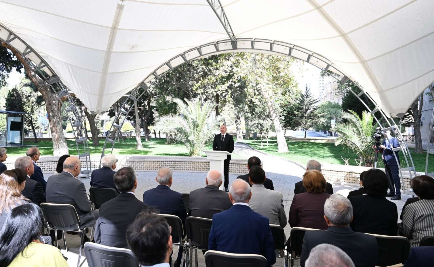 Prezident Aşıq Ələsgərin abidəsinin açılışında -  Yenilənib-FOTO