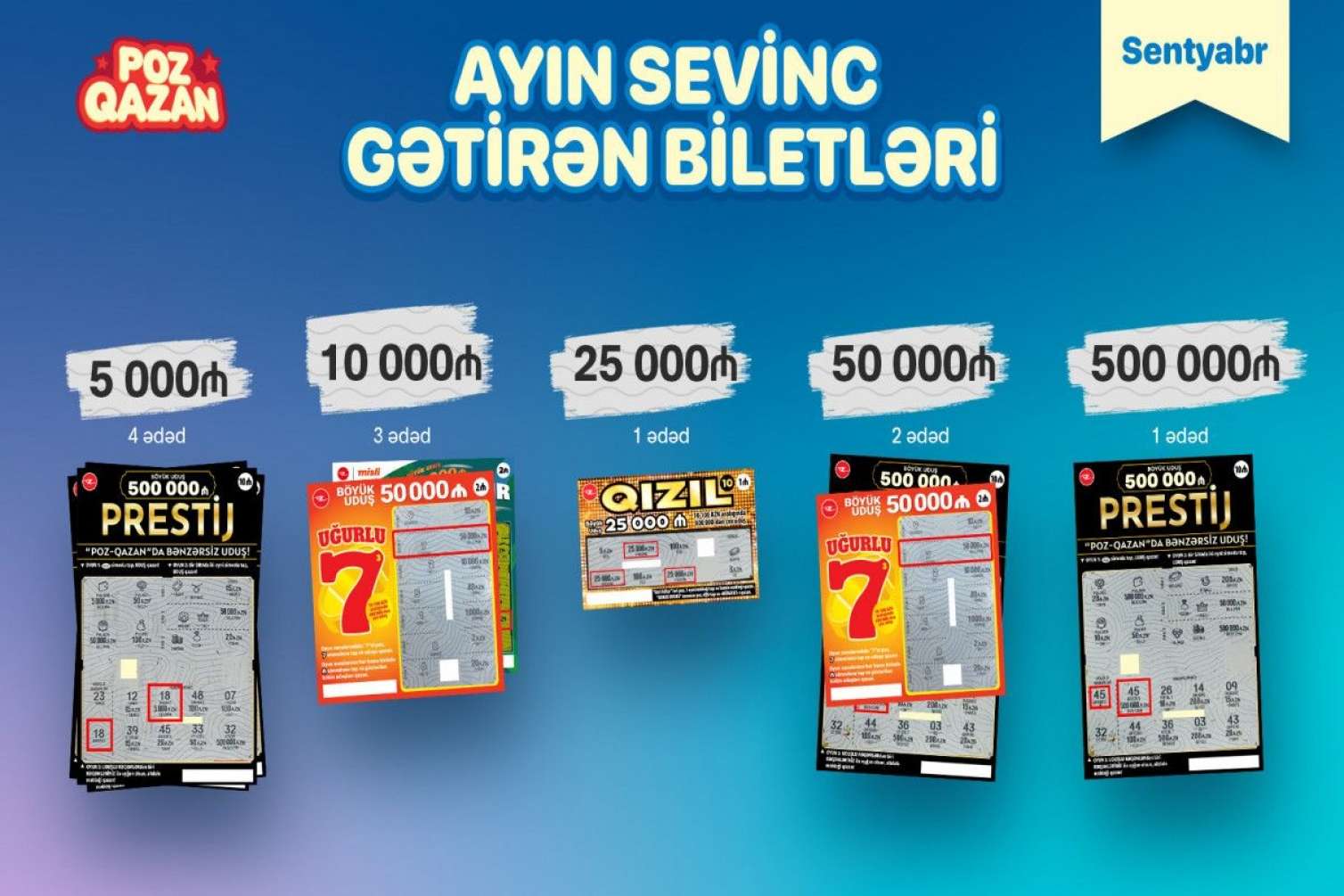 Bakıda “Prestij” lotereyasında 500 000 manat qazanıldı - FOTO 