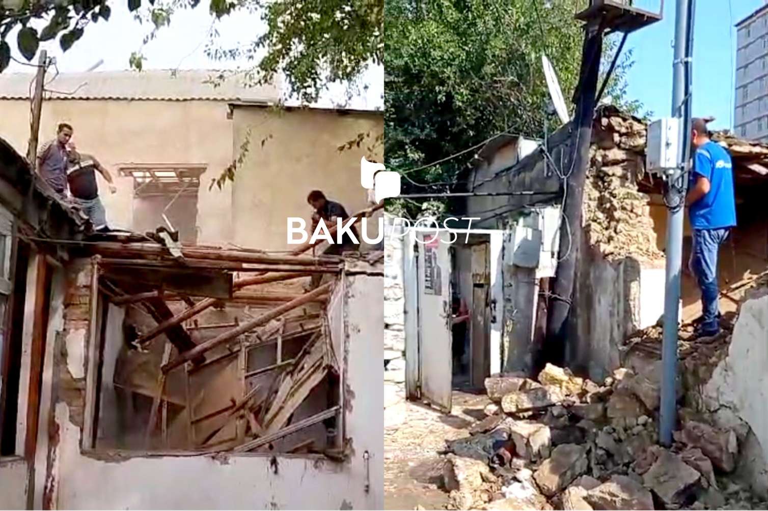 "Evimizi başımıza uçururlar" - “Kubinka”da "Vialon” MMC ilə sakinlər arasında qarşıdurma  - VİDEO 